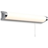 Amari 1 Light 8W Switched Bathroom Over Mirror Wall Light Chrome IP44