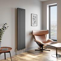 DuraTherm Vertical Single Flat Panel Designer Radiator - 1800 x 455mm Anthracite