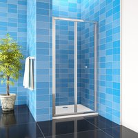 1000x1850mm Bathroom Bi Fold Shower Door Enclosure Glass Screen