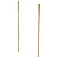 Luxura Side Panel 900mm - 6mm Brushed Brass