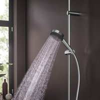 hansgrohe Pulsify S 105 3jet PowderRain EcoSmart Shower Riser Kit with Shower Head - Chrome