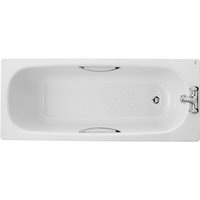 Own Brand Steel Bath 2 Tap Holes 1700mm Anti Slip Including Legs & Grips