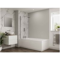 Multipanel Neutrals Bathroom Wall Panel Unlipped 2400 X 900mm Dove Grey 2001
