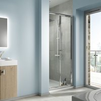 Bathrooms From Travis Perkins Edessa BI-FOLD Shower Enclosure Door 900mm