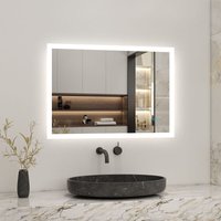 1200X700mm led Bathroom Mirrors with Lights, Anti-fog, Touch Switch, 6000K Cool White Light, Illumimated Makeup Mirror - Acezanble