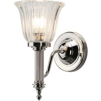 Elstead - Carroll - 1 Light Bathroom Wall Light Polished Nickel IP44, G9
