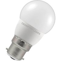 Crompton Lamps LED Golfball 4.9W B22 Cool White Opal (40W Eqv)