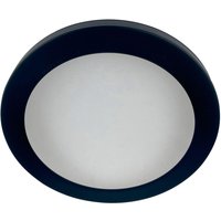 Spa 217mm Tauri LED Flush Ceiling Light Ring Satin Black
