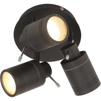 Spa Scorpius 3-Light Ceiling Spotlight Matte Black