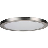Spa 290mm Tauri LED Flush Ceiling Light Ring Satin Nickel