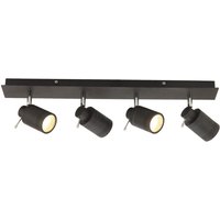 Spa Scorpius 4-Light Flush Light Bar Spotlight Matte Black