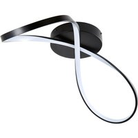 Spa Dafni LED Flush Ceiling Light 32W Cool White Matte Black