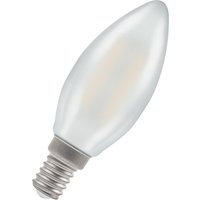 Crompton Lamps LED Candle 2.5W E14 Dimmable Filament Cool White Pearl (25W Eqv)
