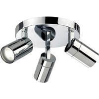 Firstlight Pinnacle Modern Style 3-Light Ceiling Spotlight Chrome