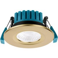Phoebe LED Firesafe Fixed Downlight 4W/6W/8W Dimmable CCT Multi-Wattage Brass