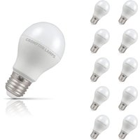 Crompton GLS LED Light Bulb E27 8.5W (60W Eqv) Cool White 10-Pack Opal