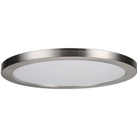 Spa 290mm Tauri LED Flush Ceiling Light Ring Satin Nickel