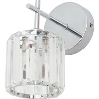 Spa Pegasi Wall Light Crystal Glass and Chrome
