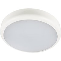 Electralite Hale LED Sensor Bulkhead 14W Cool White Opal and White