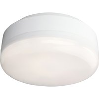 Firstlight Mini Hydro LED Compact Flush Ceiling Light 5.4W Cool White in White and Opal