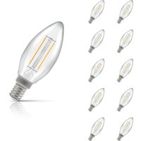 Crompton Candle LED Light Bulb E14 2.5W (25W Eqv) Cool White 10-Pack Clear