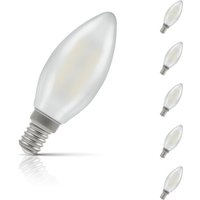 Crompton Candle LED Light Bulb E14 2.5W (25W Eqv) Cool White 5-Pack Pearl