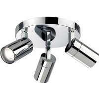 Firstlight Pinnacle Modern Style 3-Light Ceiling Spotlight Chrome