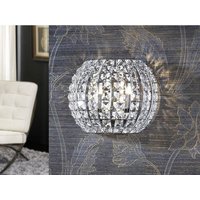 Two Light Crystal Wall Lamp Chrome, G9