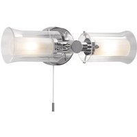Dar ELB0950 Elba 2 Light Bathroom Wall Light In Chrome