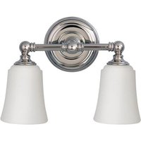 FE/HUGOLAKE2 BATH Huguenot 2 Light Polished Chrome Bathroom Light