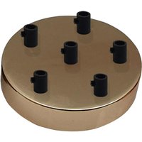 6 Outlet French Gold Metal Ceiling Rose 120x25mm~2796