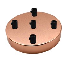 5 Outlet Rose Gold Metal Ceiling Rose 120x25mm~2806