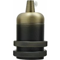 Smooth Holder With Ring Green Brass E27 Socket Ceramic Holder~2735