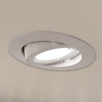 White GU10 Tilt Downlight. Die-Cast Twist & Lock
