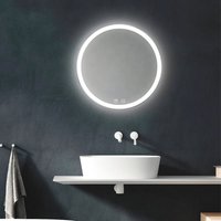 Round Tunable, 600mm LED Mirror With Demister Pad