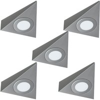 5 Pack - High Brightness - Triangle LED Under Cabinet Lights With 15w Driver