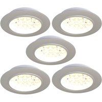 5 Pack - Recessed LED Under Cabinet Lights - Cool White or Warm White