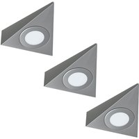3 Pack Of High Brightness, Triangle, LED Under Cabinet Lights With a 8w Driver