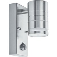 Metro LED Outdoor Wall Light With PIR In Stainless Steel
