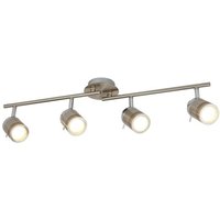 Striking Four Light Satin Silver Bathroom Spot Split-bar