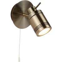 Adjustable Bathroom Antique Brass Wall Spotlight